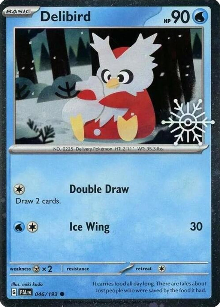 Delibird - PAL 046/193 - Snowflake Stamped 2025 (Sealed)