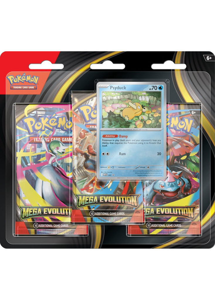 Mega Evolution 3 Pack Blister Psyduck