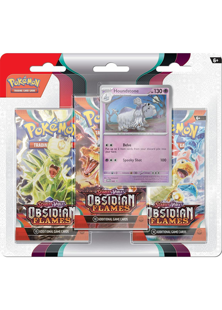 Obsidian Flames 3 Pack Blister Houndstone