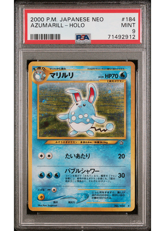 PSA MINT 9 Azumarill - Holo