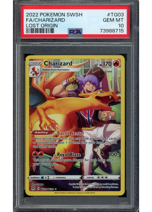 PSA 10 Charizard - LOR TG03/TG30 - Illustration Rare