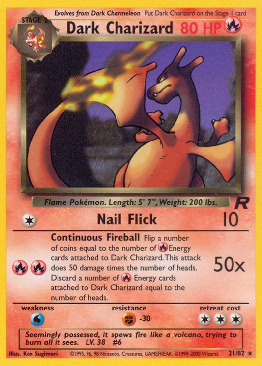Charizard - TR 21/82 - Rare UNLIMITED