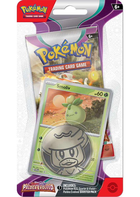 Paldea Evolved 1 Pack Checklane Blister Smoliv