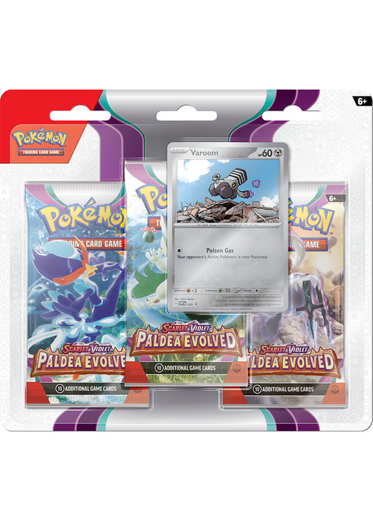 Paldea Evolved 3 Pack Blister Varoom