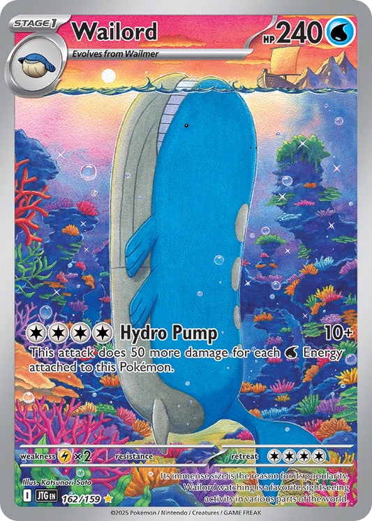 Wailord - JTG 162/159 - Illustration Rare